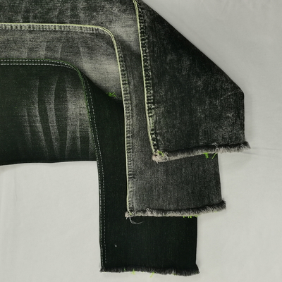 12oz Elastic Pure Cotton Washed Denim Fabric Luggage Clothes Pants Shirt DIY Clothing Blue Fabric