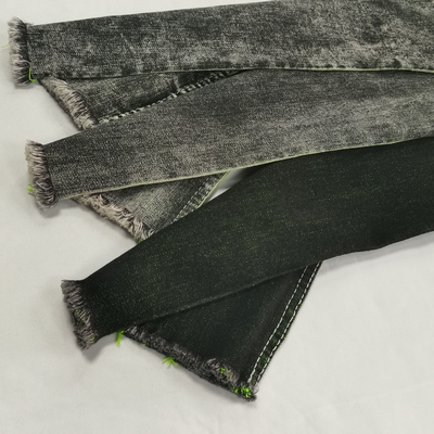 12oz Elastic Pure Cotton Washed Denim Fabric Luggage Clothes Pants Shirt DIY Clothing Blue Fabric