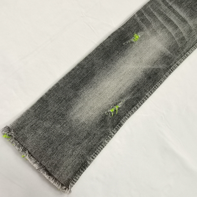 12oz Elastic Pure Cotton Washed Denim Fabric Luggage Clothes Pants Shirt DIY Clothing Blue Fabric
