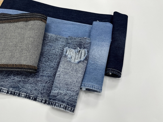 China Factory  Supplier Denim Fabric Stock Lot Jeans Raw Material Cheap Jeans Fabric Mens Shirt Fabrics 100 Cotton