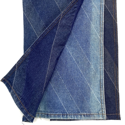 Wholesale Stock Spot Polyester Cotton Denim Yarn-dyed Jacquard Fabric Printed Jeans Fabric for Coats and Pants