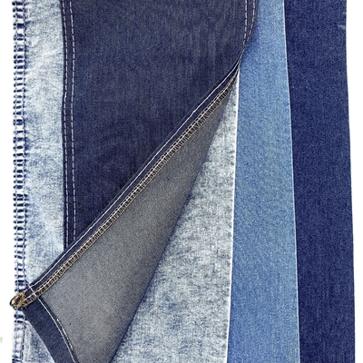 10.2oz  Stretch Denim Jeans Fabric Metallic Blue Denim Fabric for Jeans