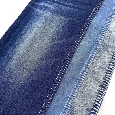 10.2oz  Stretch Denim Jeans Fabric Metallic Blue Denim Fabric for Jeans