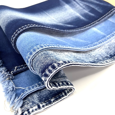 62 63 9.5oz  Stain Weave T400 Cotton Polyester Stretch Denim Fabric for Jeans Dress Skirt