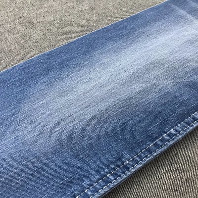 11 .7Oz High Stretch Denim Fabric Mercerizing Cotton Spandex Jeans Fabric