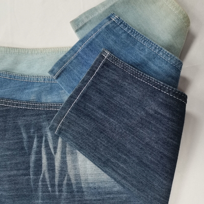 9.4Oz Crosshatch Slub Heavy Denim Fabric Cotton Polyester Stretch Jeans Fabric for Men