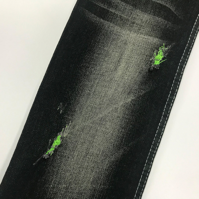 Bamboo Cotton Nylon Spandex Material Broken Twill Stretch Denim Jeans Fabrics