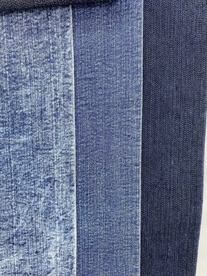 Knit Like Textile Denim Jeans Fabric Cotton Polyester Indigo Denim Fabric for Jeans