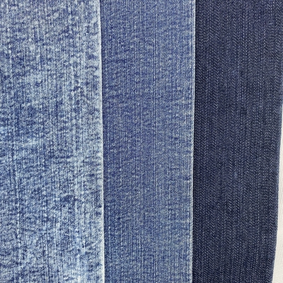 Knit Like Textile Denim Jeans Fabric Cotton Polyester Indigo Denim Fabric for Jeans