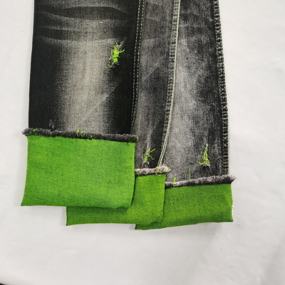 Black Color Denim Fabric Coolmax Sorbtek Moisture Management Wicking Performance Air Permeability Insulation Denim Fabric