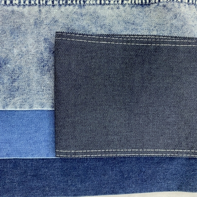 Plain Textile French Terry Indigo Knitted Denim Types of Jean Pants Stock Fabrics