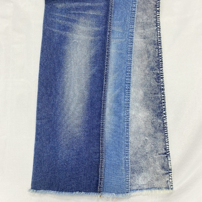 Plain Textile French Terry Indigo Knitted Denim Types of Jean Pants Stock Fabrics