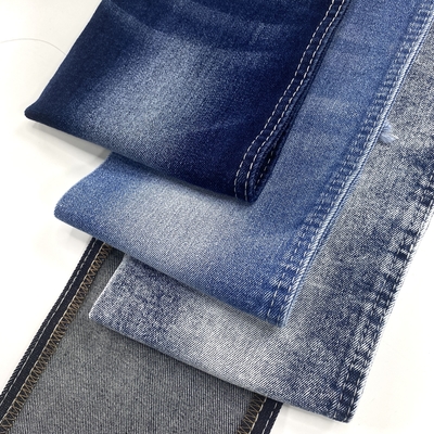 Cotton Denim Indigo Dyed Woven Fabric Washed Raw Denim Jean Cloth Fabrics