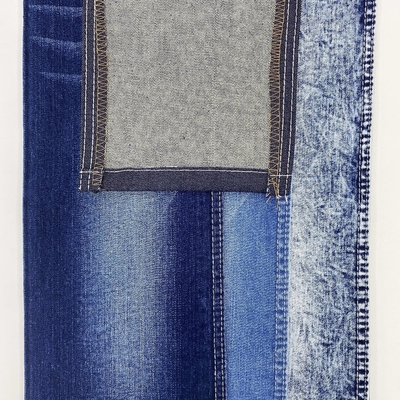 Hot Sell Item 10 Oz Dark Blue 99% Cotton 1% Spandex High Stretch Denim Fabric for Jeans Buy From China