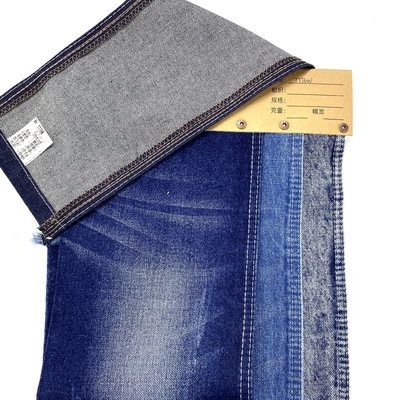 3/1 Twill Slub Indigo Stock Jacket Fabric 80% Cotton 20%Polyester  Twill Jeans Fabric for Pants