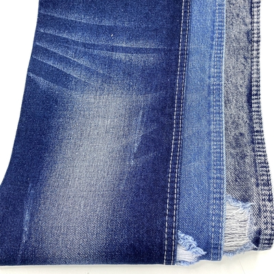 3/1 Twill Slub Indigo Stock Jacket Fabric 80% Cotton 20%Polyester  Twill Jeans Fabric for Pants