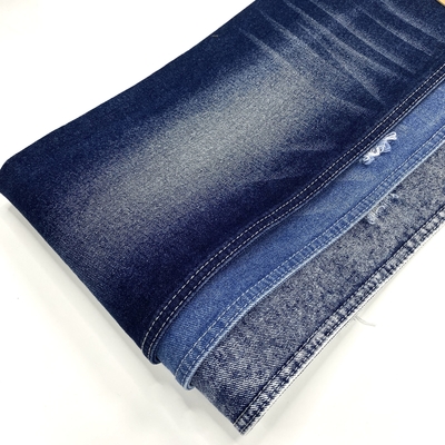 Good Quality 13oz Recycled 100 Cotton Non Spandex Woven Twill Fabric Jeans Wash Faded Denim Fabric