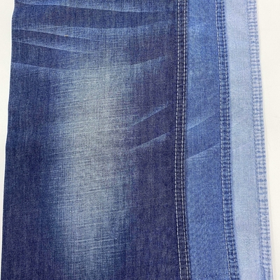 100% Cotton 21+18*21+18 Cross  Raw Tela Woven Denim Fabric Indigo Blue Roll of Denim Fabric Print