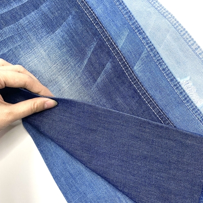 100% Cotton 21+18*21+18 Cross  Raw Tela Woven Denim Fabric Indigo Blue Roll of Denim Fabric Print