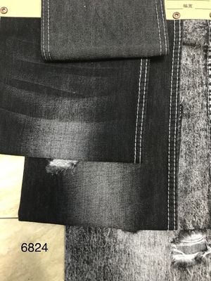 Factory 100% Cotton Denim Fabric Jet Black Denim Clothing Fabric Cloth for Wholesale