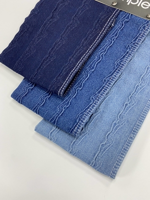 Men Jeans Elastic Slub Cotton Stretch Denim Fabric Textile for wrangler Jeans Wholesale