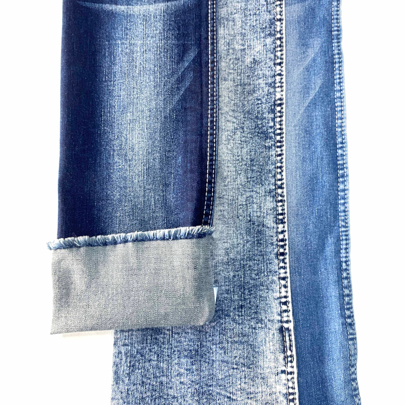 3/1 Jeans Fabric 10.5 Oz Blue Twill Big Stretch Jersey Fabric Cotton Denim Custom Conventional Cotton Denim Fabric for Jeans