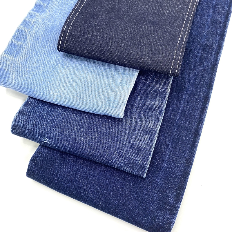 Custom 13.5oz Dk Indigo Luxury Natural Denim Knit Fabric Export 100% Cotton