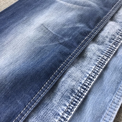Jeans Industrial Denim Fabric for Work Wear Denim Uniform Indigo Tricot Knitted 2811 YARN DYED TWILL Polyester / Cotton 170